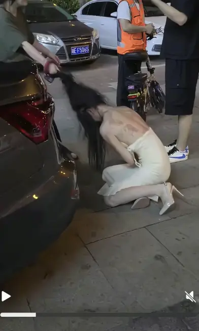 聚焦《白裙女子被抓头发跳河》，探寻小三疑云，湘E车牌线索追踪，《白裙女子被抓头发跳河》高清无删减在线看！